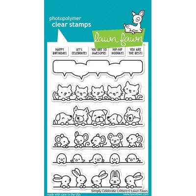 Lawn Fawn Clear Stamps - Simply Celebrate Critters